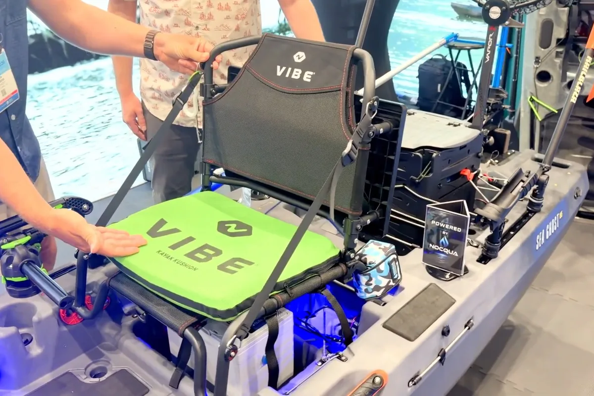 Yak Power lighting and control system on the Vibe Sea Ghost 105 WRD