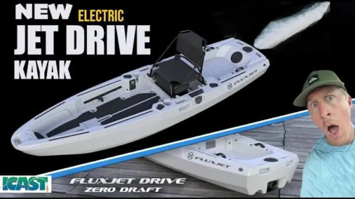 FluxJet Kayak Review: Weed-Ready Electric Jet Power Without an Exposed Prop 4 FluxJet electric jet drive kayak with zero draft design