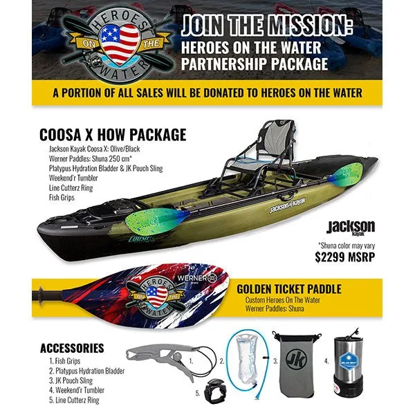 Jackson Coosa X Heroes on the Water Package 4 Jackson Coosa X Heroes on the Water Package KayakDIY Review 4