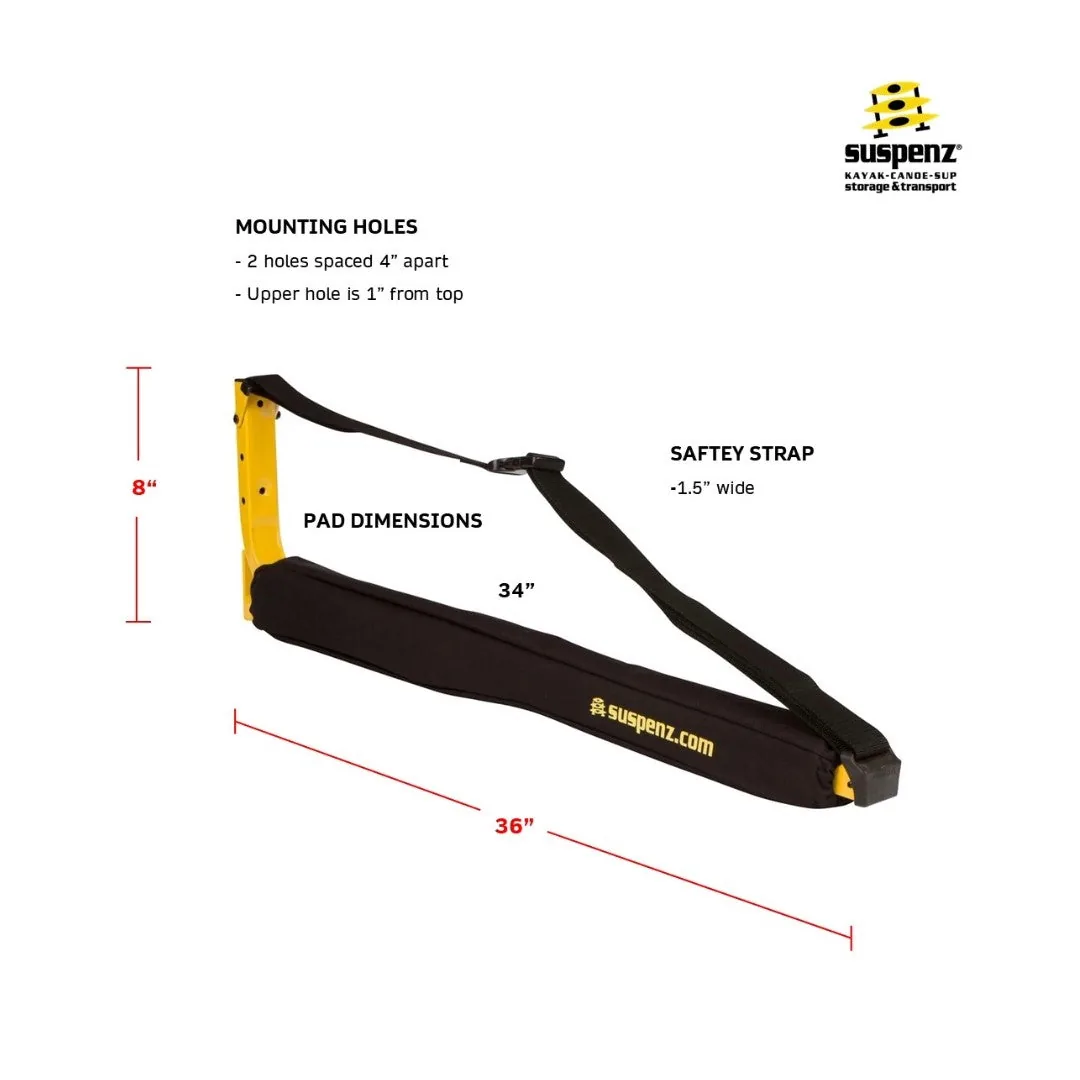 Suspenz Canoe Rack - 36" 3 Suspenz Canoe Rack - 36"