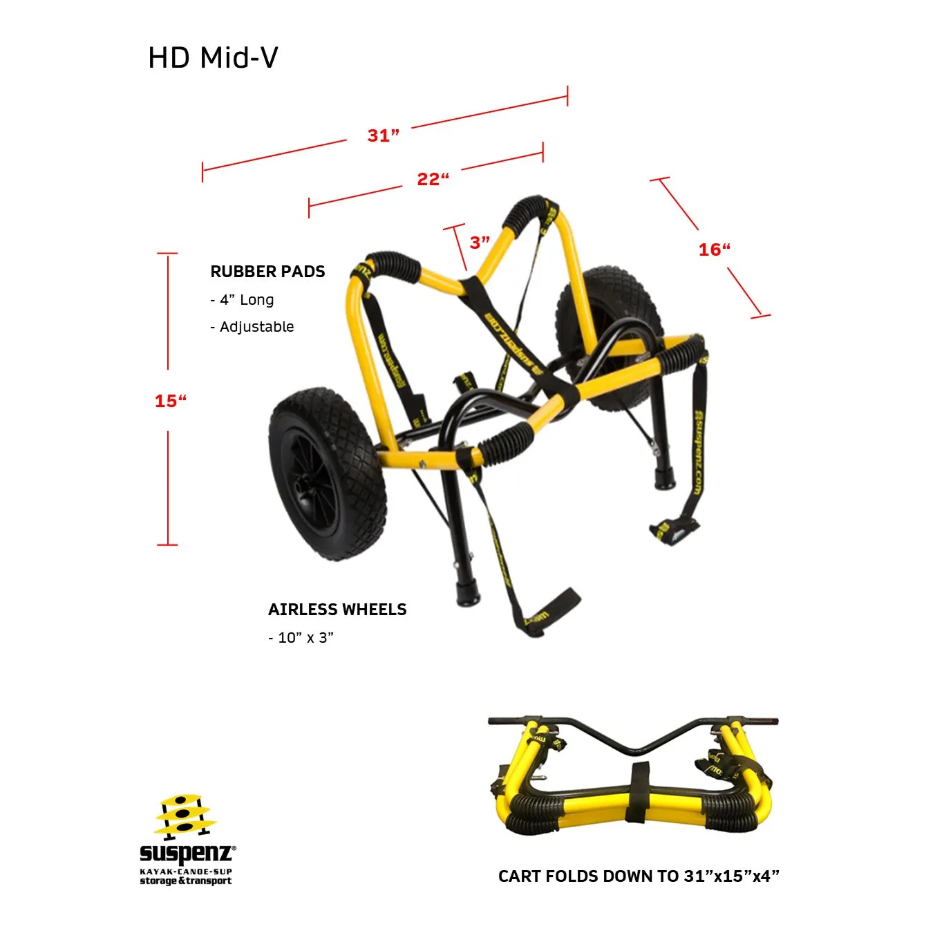 Suspenz Heavy Duty Airless Cart 3 Suspenz Heavy Duty Airless Cart
