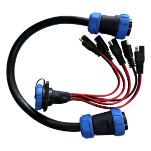 Yak Power Panel Mount and Dual Plug Jumper Harness