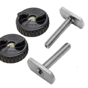 YakGadget Track Hardware: 2 Knobs & 2 T-Nuts