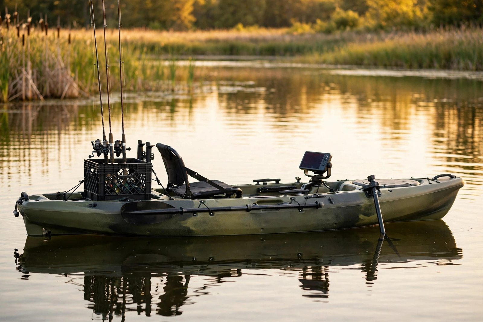 one mod rigged fishing kayak