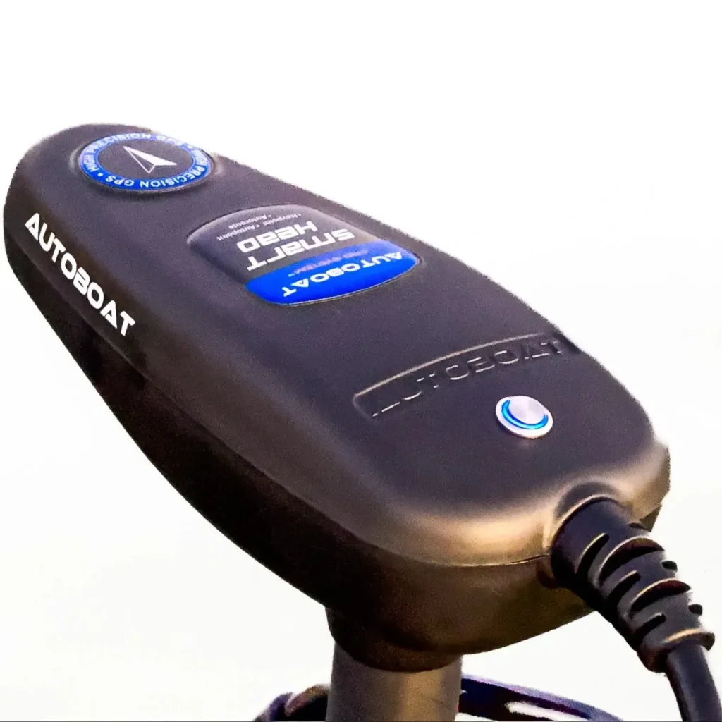 Best Kayak Motors 2026: My Top 3 Picks (and One to Avoid) 15 AutoBoat GPS Smart Head installed on trolling motor