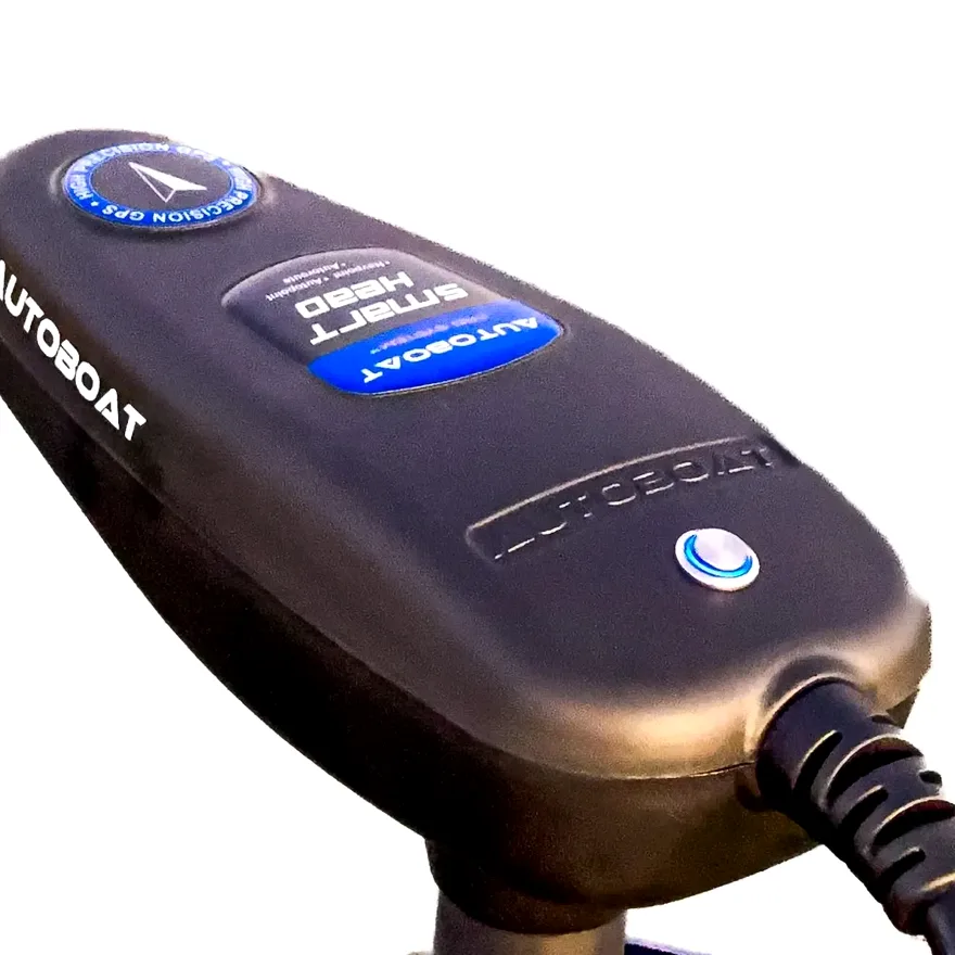 Best Kayak Motors 2026: My Top 3 Picks (and One to Avoid) 7 AutoBoat GPS Smart Head installed on trolling motor