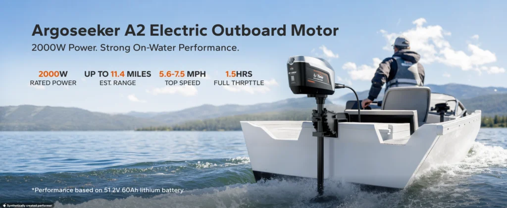LiTime ArgoSeeker A2 48V Electric Outboard Motor