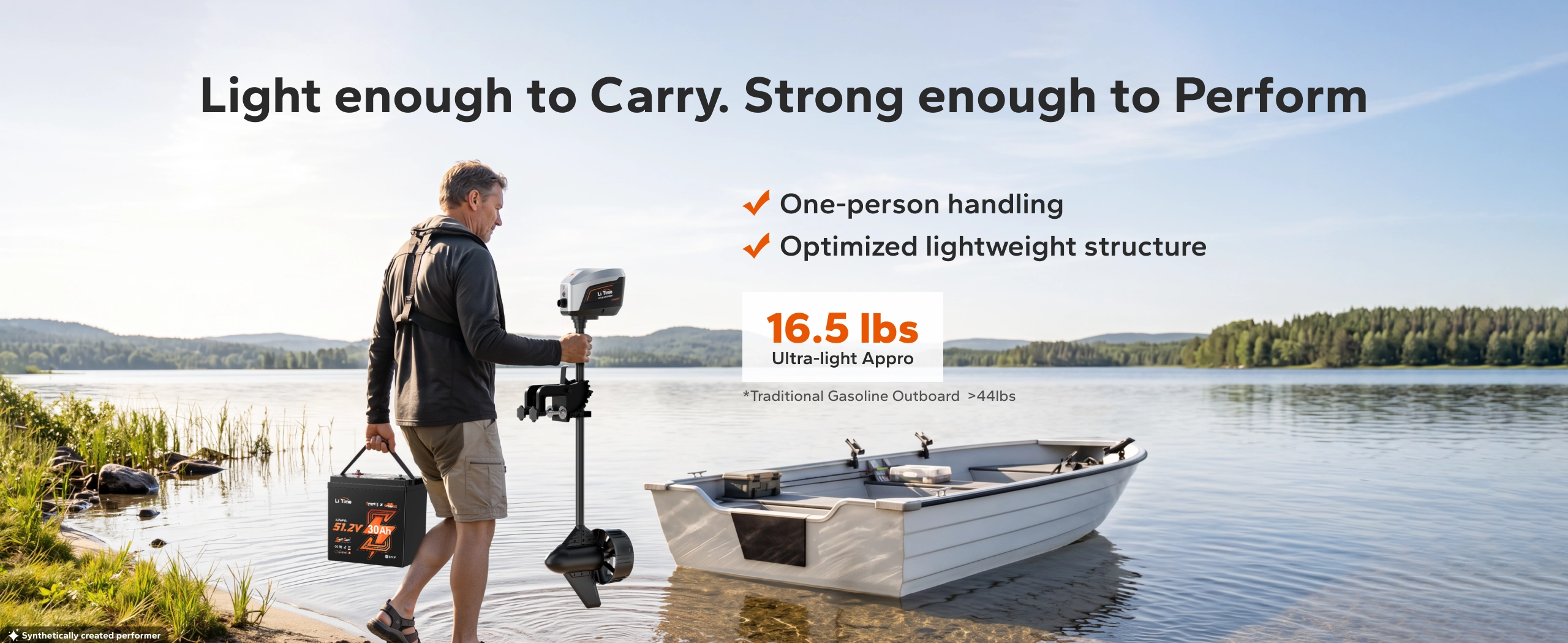 LiTime ArgoSeeker A2 Review 7 LiTime ArgoSeeker A2 clamp-on transom mount installation
