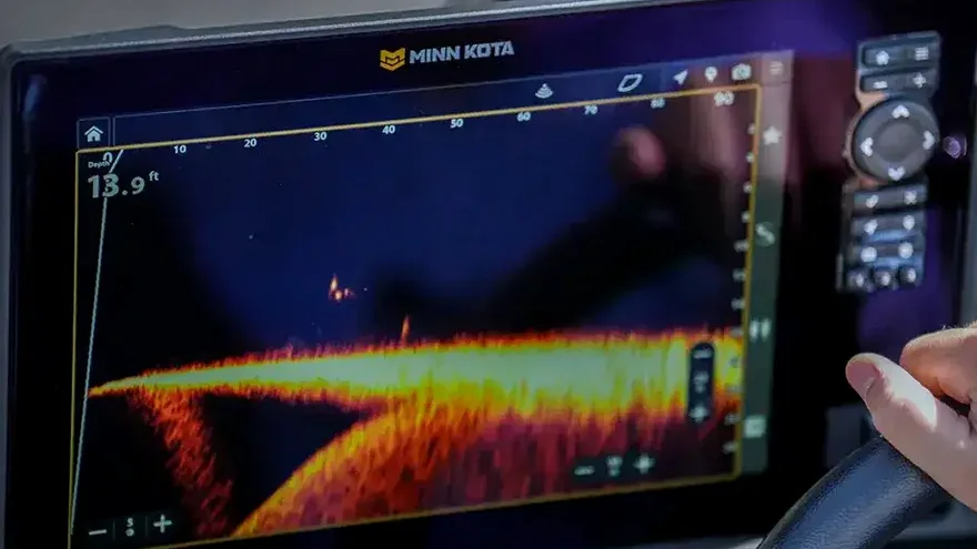 Minn Kota Absorbs Humminbird: What the Merger Means for Kayak Anglers (2026) 1 Minn Kota X Series fish finder showing sonar with Humminbird Imaging branding