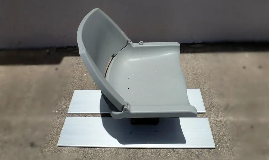 Set of 2 Short Aluminum Benches 3 Set of 2 Short Aluminum Benches